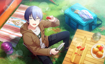 Aoyagi Touya video game Project Sekai: Colorful Stage! feat. Hatsune Miku HD Desktop Wallpaper | Background Image