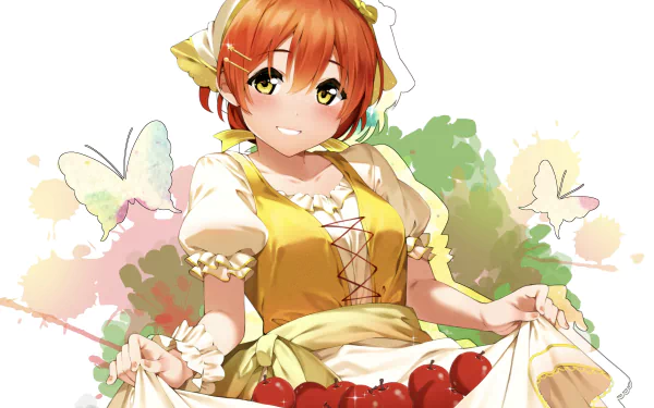 Rin Hoshizora Anime Love Live! HD Desktop Wallpaper | Background Image