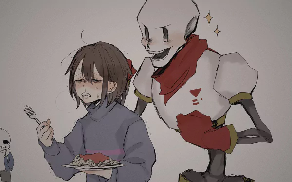 Frisk (Undertale) Papyrus (Undertale) Sans (Undertale) video game Undertale HD Desktop Wallpaper | Background Image