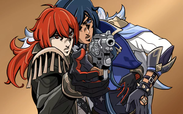 Kaeya (Genshin Impact) Diluc (Genshin Impact) video game Genshin Impact HD Desktop Wallpaper | Background Image