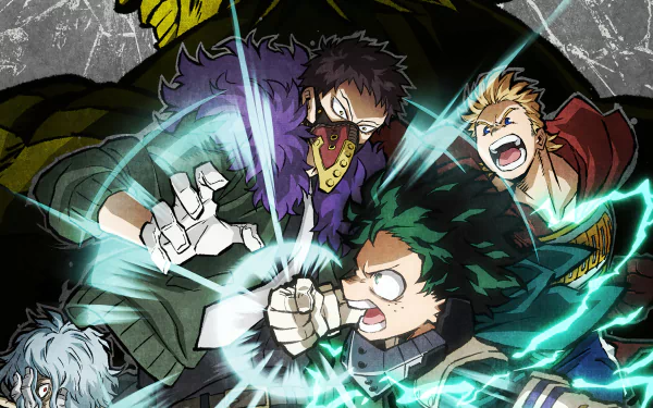 Mirio Togata Kai Chisaki Izuku Midoriya Anime My Hero Academia HD Desktop Wallpaper | Background Image