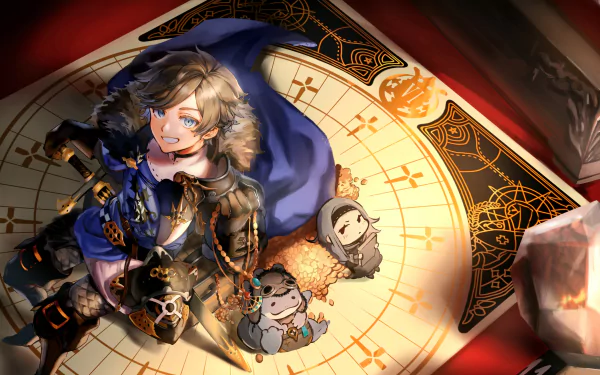 Melanie (Voice Of Cards) Mar (Voice Of Cards) Ash (Voice Of Cards) video game Voice of Cards: The Isle Dragon Roars HD Desktop Wallpaper | Background Image