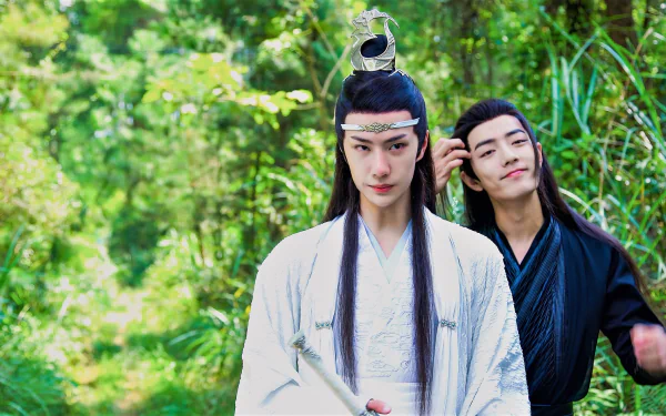 Xiao Zhan Wang Yibo Lan Wangji Wei Wuxian TV Show The Untamed HD Desktop Wallpaper | Background Image