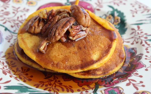  Pumpkin Pecan Pancakes by Hilary Stone