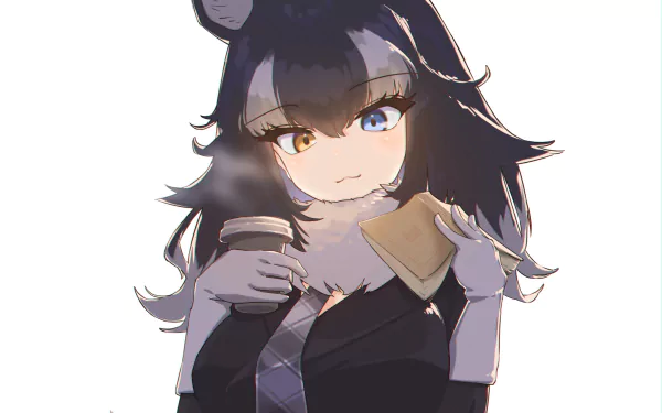 heterochromia Grey Wolf (Kemono Friends) Anime Kemono Friends HD Desktop Wallpaper | Background Image