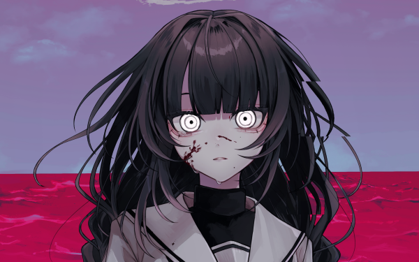 Anime Girl Black Hair HD Wallpaper | Background Image