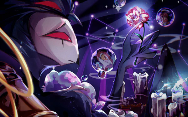 Stolas (Helluva Boss) Blitzo (Helluva Boss) TV Show helluva boss HD Desktop Wallpaper | Background Image