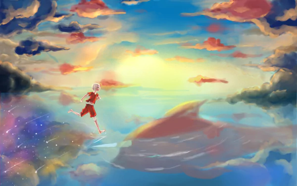 Anime Big Fish & Begonia HD Desktop Wallpaper | Background Image