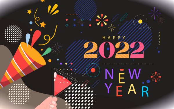 Holiday New Year 2022 Happy New Year HD Wallpaper | Background Image