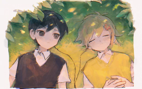 Basil (Omori) Sunny (Omori) video game OMORI HD Desktop Wallpaper | Background Image