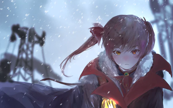 hololive Houshou Marine Anime Virtual Youtuber HD Desktop Wallpaper | Background Image