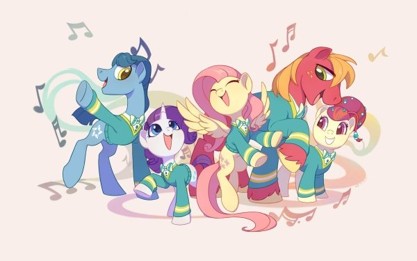 TV Show My Little Pony: Friendship is Magic My Little Pony Fluttershy Big Macintosh Rarity Toe-Tapper Torch Song HD Wallpaper | Background Image
