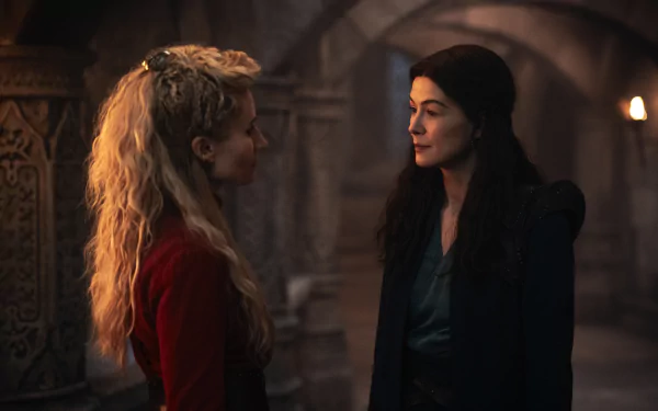 Moiraine Damodred Rosamund Pike Kate Fleetwood TV Show The Wheel of Time HD Desktop Wallpaper | Background Image