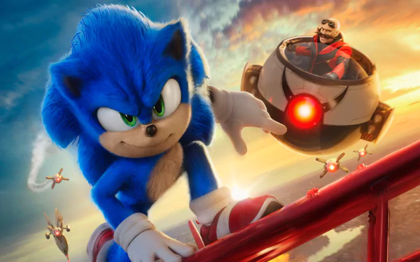 Jim Carrey Doctor Eggman Sonic the Hedgehog movie Sonic The Hedgehog 2 HD Desktop Wallpaper | Background Image