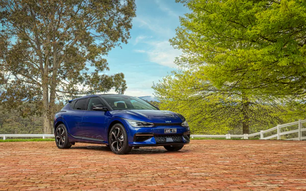 electric car SUV vehicle Kia EV6 GT Line HD Desktop Wallpaper | Background Image