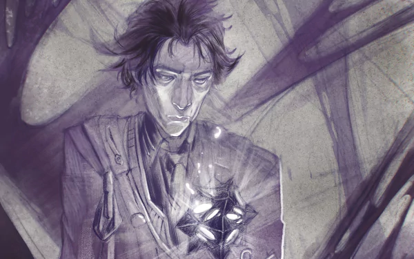 HD desktop wallpaper featuring Viktor from League of Legends in a dark, moody style inspired by the Arcane TV show.