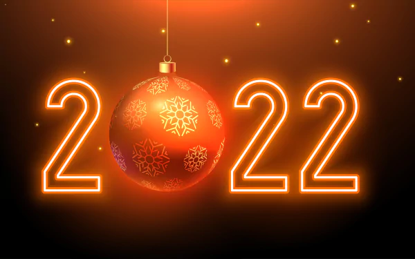 holiday New Year 2022 HD Desktop Wallpaper | Background Image