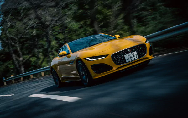 grand tourer vehicle Jaguar F-Type R Coupe HD Desktop Wallpaper | Background Image