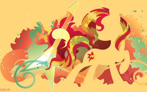 TV Show My Little Pony: Friendship is Magic My Little Pony Sunset Shimmer Minimalist HD Wallpaper | Background Image