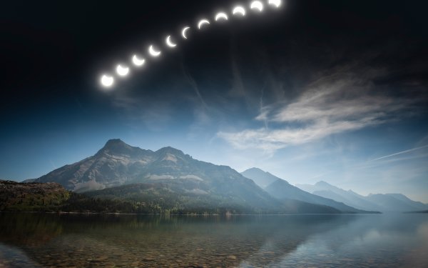 Nature Solar Eclipse Alberta HD Wallpaper | Background Image
