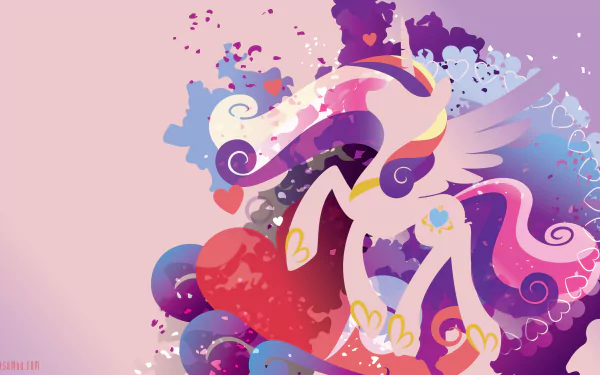 minimalist Princess Cadance TV Show My Little Pony: Friendship Is Magic HD Desktop Wallpaper | Background Image