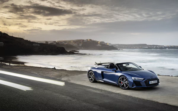 cabriolet vehicle Audi R8 V10 HD Desktop Wallpaper | Background Image