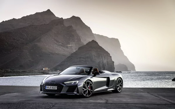 cabriolet vehicle Audi R8 V10 HD Desktop Wallpaper | Background Image