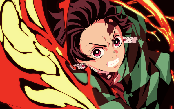 Anime Demon Slayer: Kimetsu no Yaiba Tanjiro Kamado Hinokami Kagura HD Wallpaper | Background Image