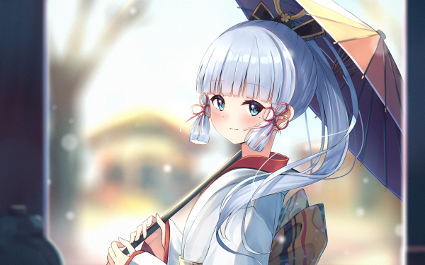 Video Game Genshin Impact Kamisato Ayaka HD Wallpaper | Background Image