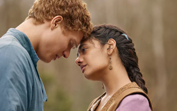 Egwene Al'Vere Madeleine Madden Rand Al'Thor Josha Stradowski TV Show The Wheel of Time HD Desktop Wallpaper | Background Image