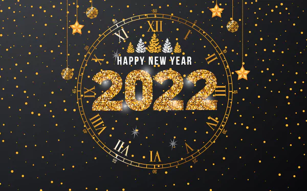 Happy New Year holiday New Year 2022 HD Desktop Wallpaper | Background Image