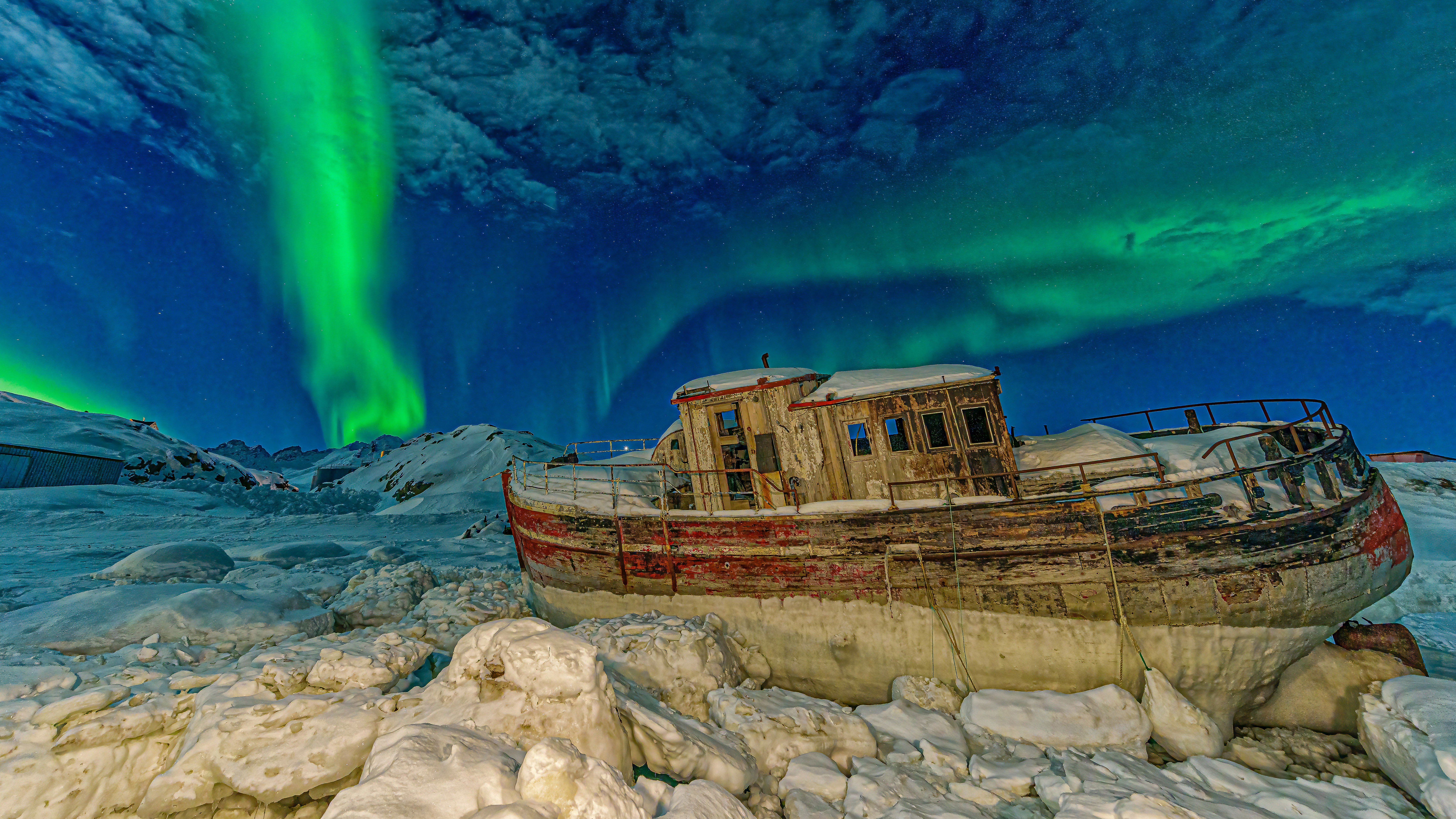 Aurora borealis, Tasiilaq, Greenland by Shane P. White