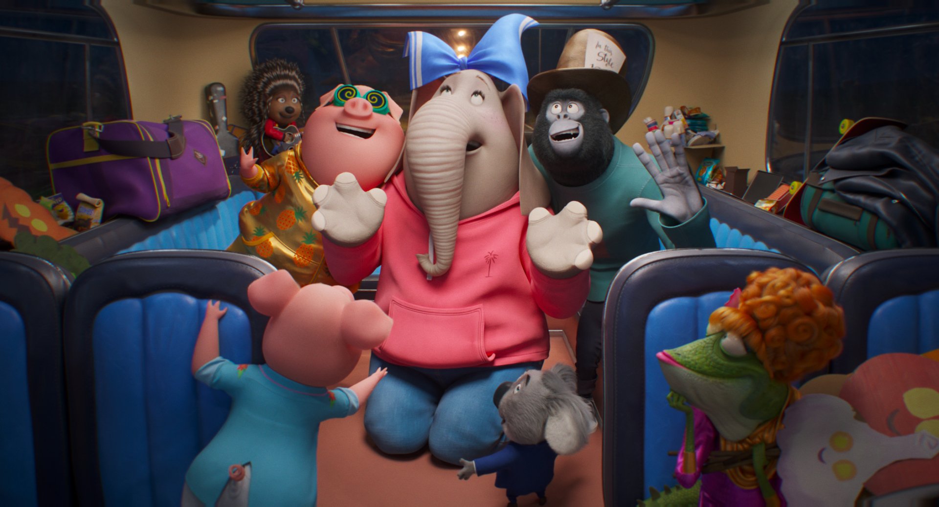 Download Gunter (Sing) Johnny (Sing) Meena (Sing) Rosita (Sing) Movie Sing 2 HD Wallpaper