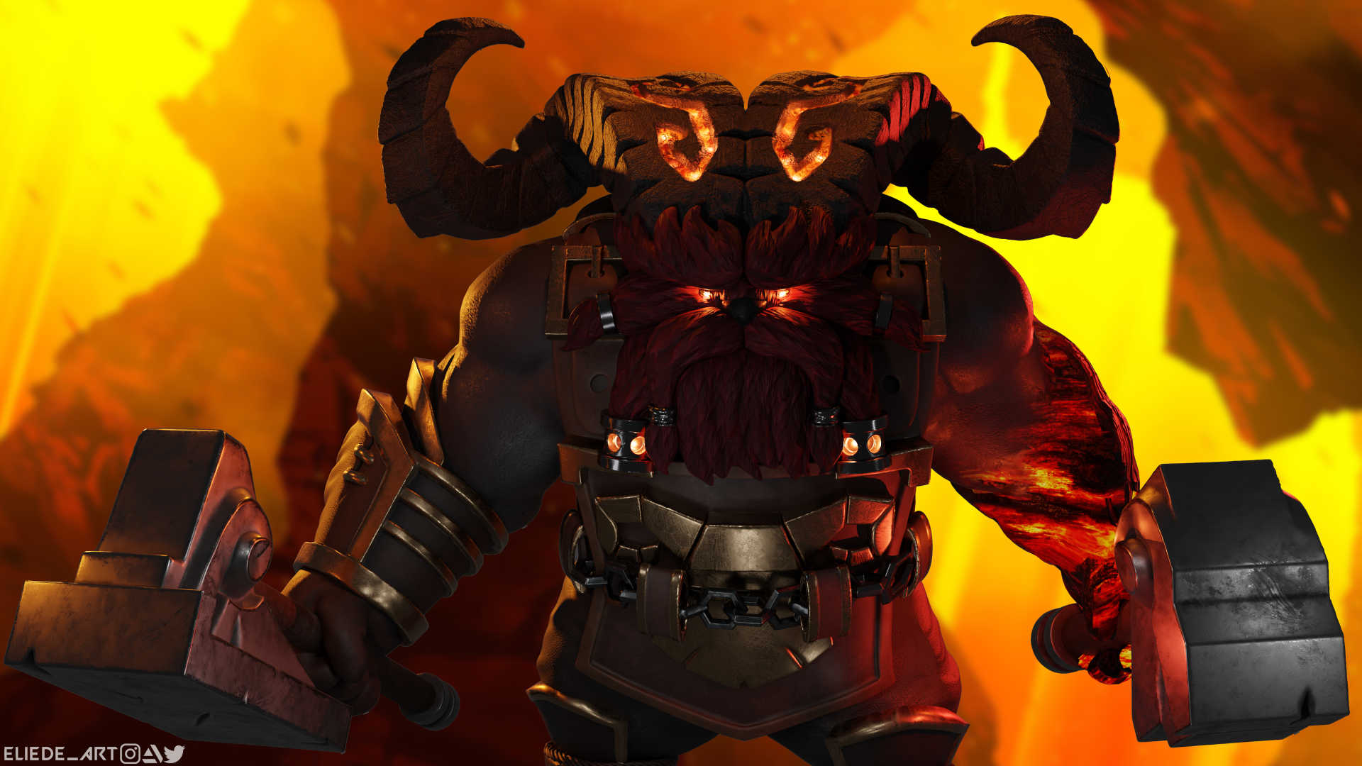 Download Ornn (League Of Legends) Video Game League Of Legends 4k Ultra HD Wallpaper