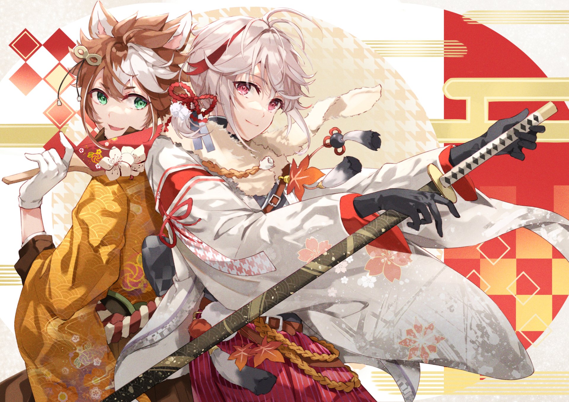 Download Kaedehara Kazuha (Genshin Impact) Gorou (Genshin Impact) Video Game Genshin Impact HD Wallpaper by AwaAi