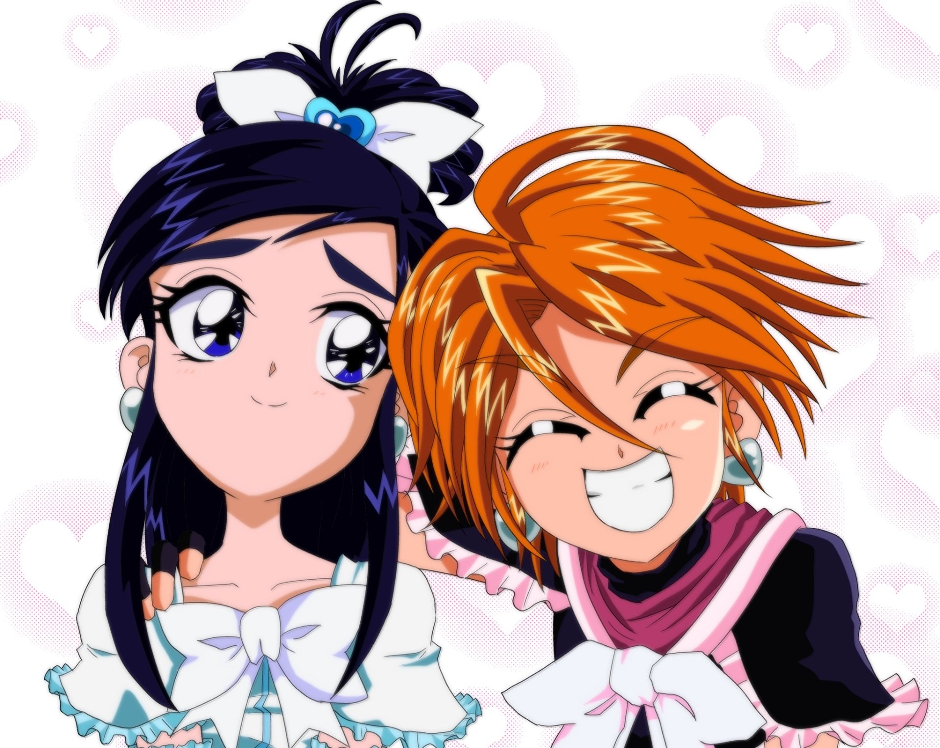 Download Honoka Yukishiro Nagisa Misumi Cure White Cure Black Anime Futari Wa Pretty Cure HD Wallpaper
