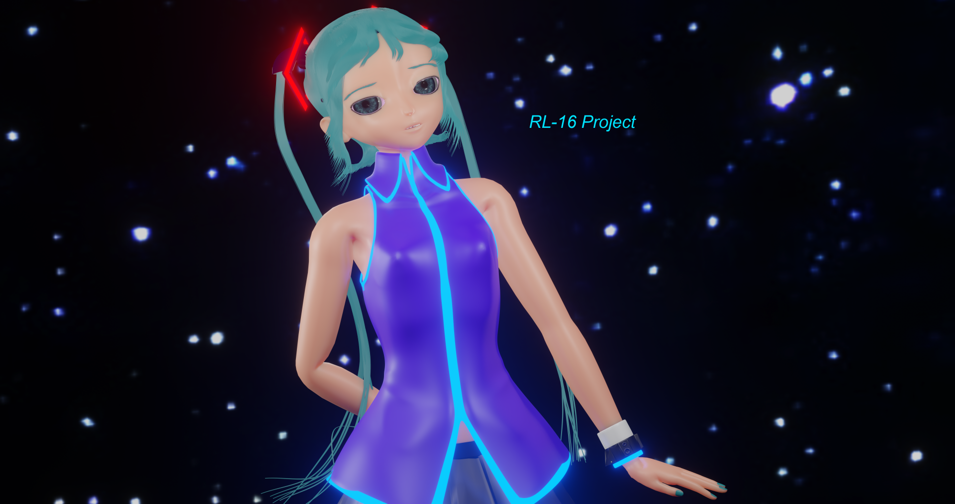 Hatsune Miku Blender New Year by RL-16 Project