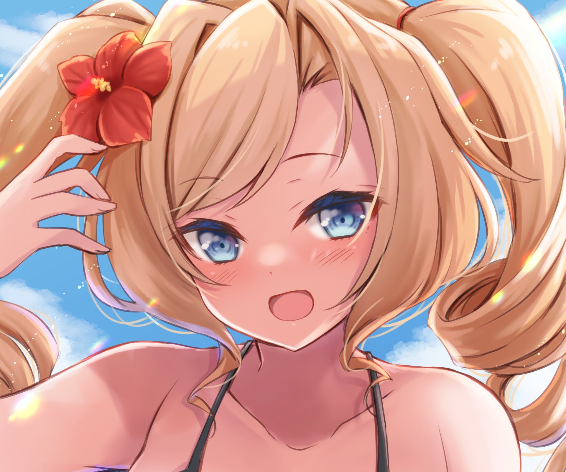Download Honolulu (Kancolle) Anime Virtual Youtuber HD Wallpaper