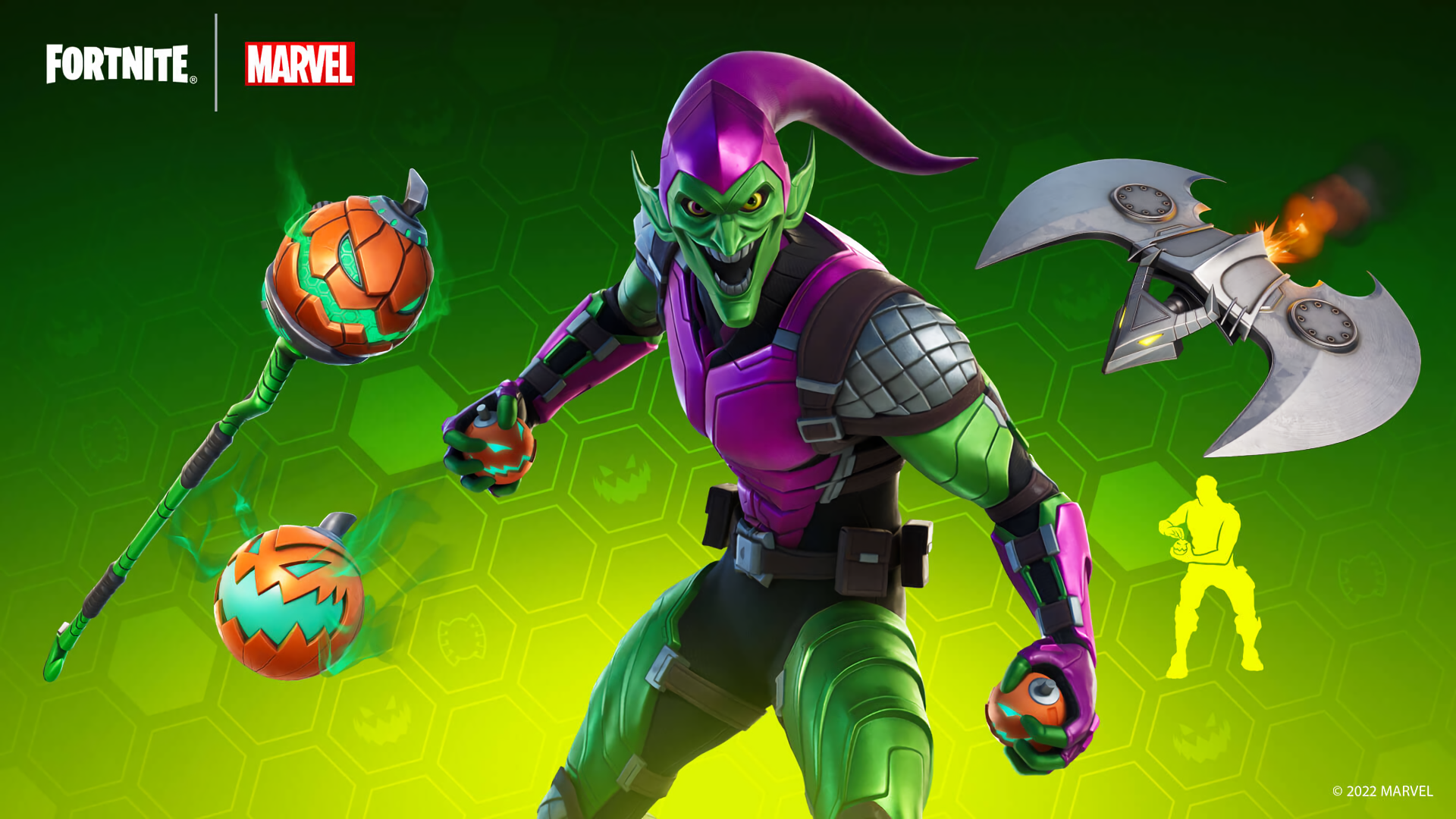Download Green Goblin Video Game Fortnite HD Wallpaper