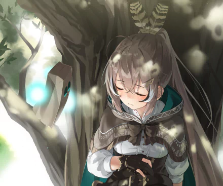 hololive Nanashi Mumei Anime Virtual Youtuber HD Desktop Wallpaper | Background Image