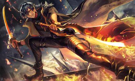 Flamebringer (Arknights) video game Arknights HD Desktop Wallpaper | Background Image