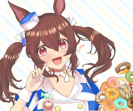 Hishi Akebono Anime Uma Musume: Pretty Derby HD Desktop Wallpaper | Background Image