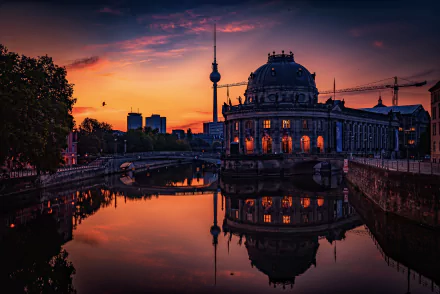 reflection Germany Berlin man made museum HD Desktop Wallpaper | Background Image
