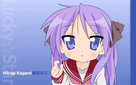 Kagami Hiiragi Anime Lucky Star HD Desktop Wallpaper | Background Image