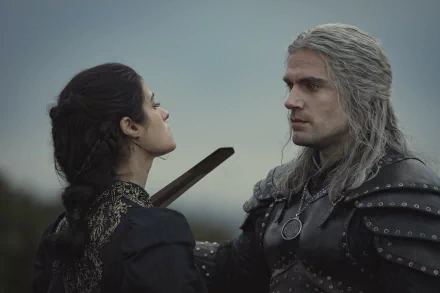 Geralt of Rivia Henry Cavill Yennefer of Vengerberg Anya Chalotra TV Show The Witcher HD Desktop Wallpaper | Background Image