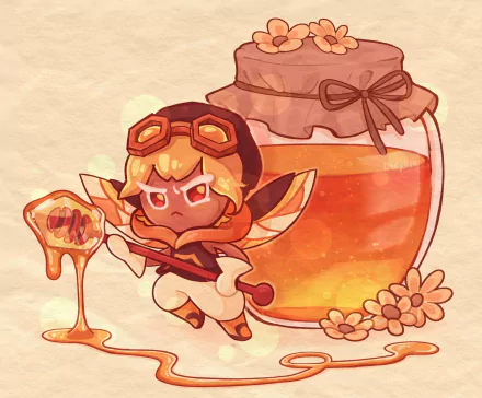 Amber Sugar Cookie (Cookie Run) video game Cookie Run: OvenBreak HD Desktop Wallpaper | Background Image