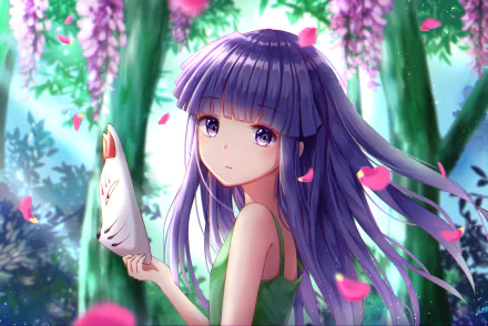 Furude Rika Anime Higurashi When They Cry HD Desktop Wallpaper | Background Image