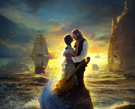 Benjamin Walker Kaya Scodelario movie The King's Daughter HD Desktop Wallpaper | Background Image