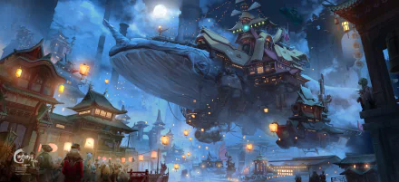 whale Liyue (Genshin Impact) scenery video game Genshin Impact HD Desktop Wallpaper | Background Image