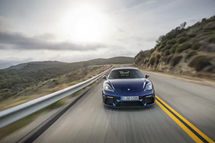 motion blur vehicle Porsche 718 Cayman GT4 HD Desktop Wallpaper | Background Image